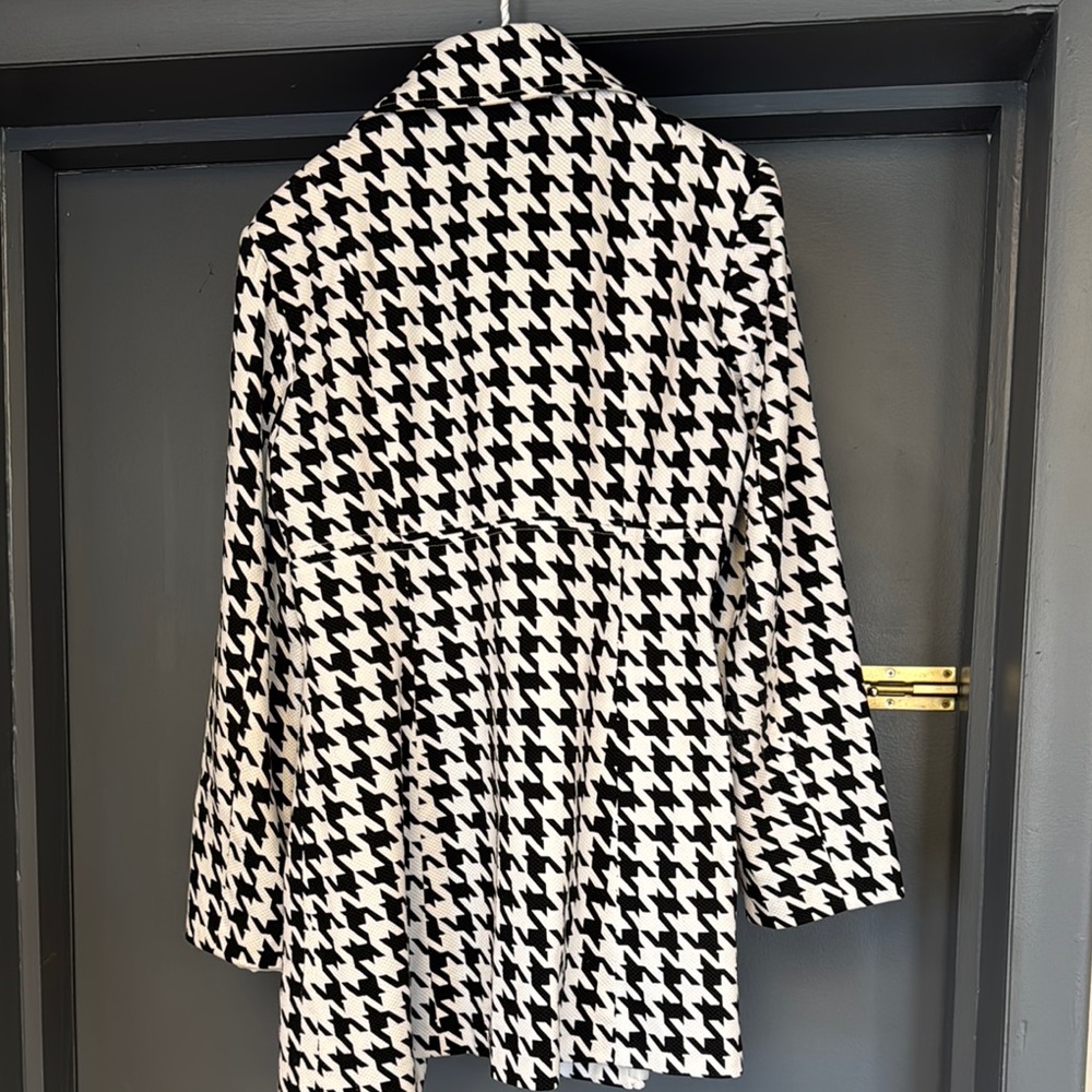 Susan Bristol Black and White Houndstooth Blazer